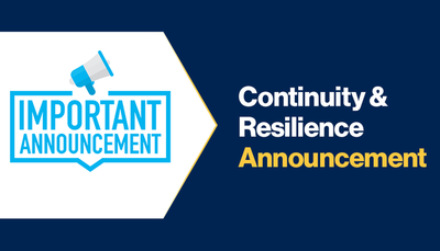 Continuity & Resilience Announcement | BCI