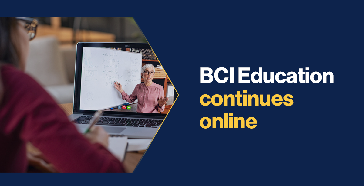 BCI Education Continues Online | BCI