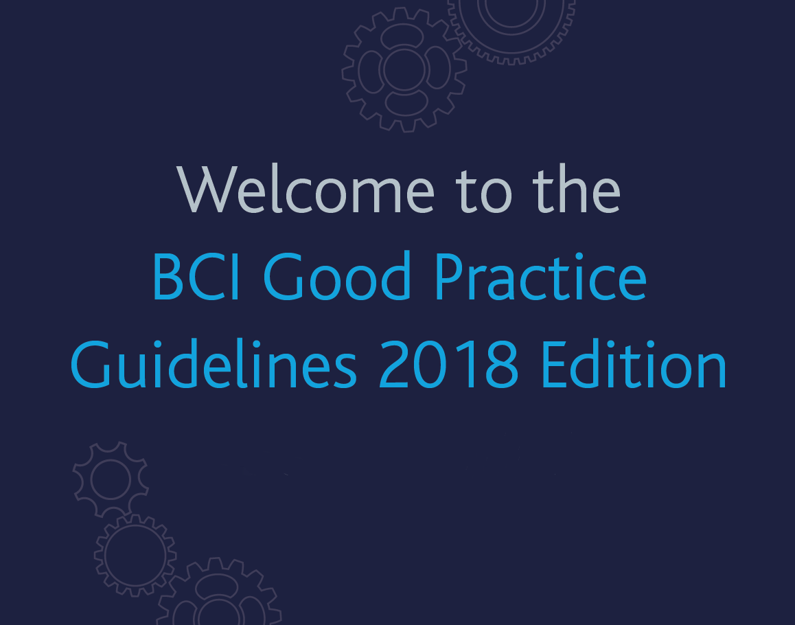 Good Practice Guidelines 2018 Edition Launch Bci